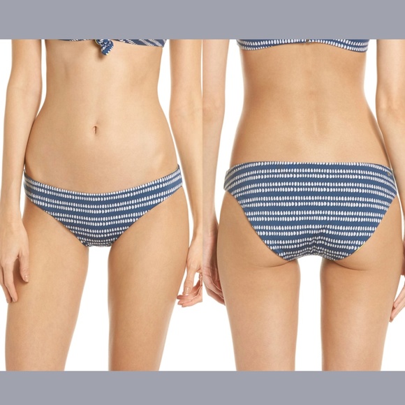 NEW $52 Dolce Vita Dotted‎ Reversible Bikini Bottom in Dusk Blue [SZ Small ] - Picture 1 of 12
